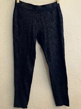 BEAUTIFUL Black Stretchy Pants, skinny leg, shiny design size XXS